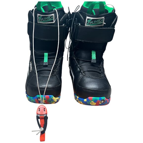 BURTON Zipline Boa Size 6k Snowboard Boots BOA FIT System Comfort Kid Friendly - Picture 11 of 15